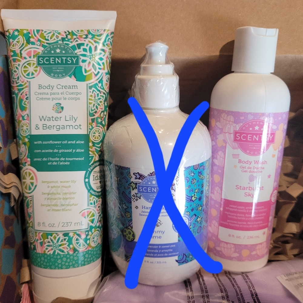 Scentsy body cream & body wash new